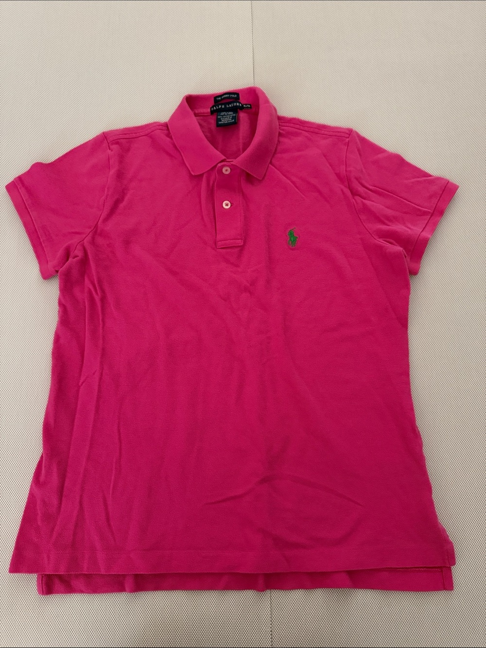 Ralph Lauren Hot Pink Women's Polo with Green Pony